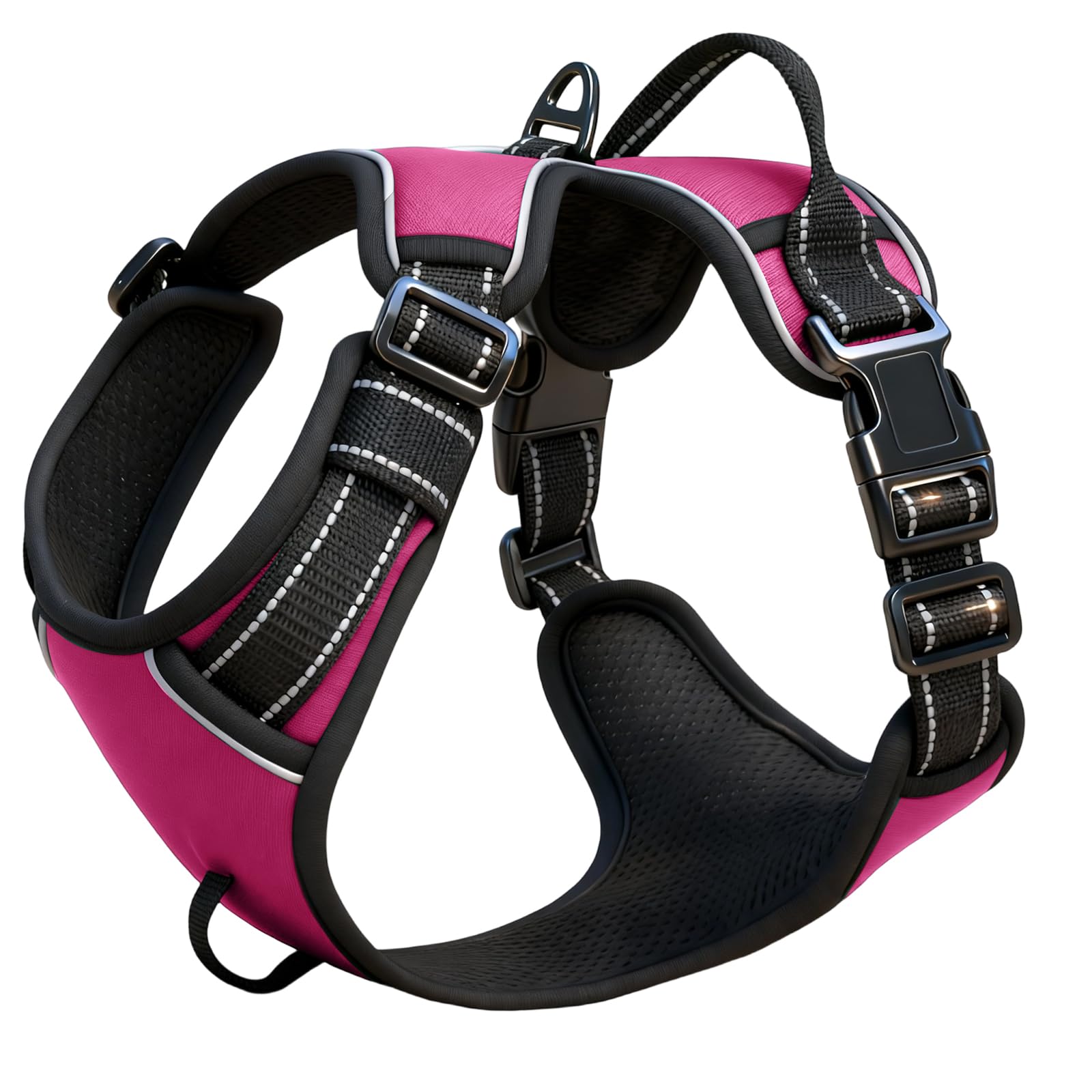 No-Pull Dog Harness — Hot Pink